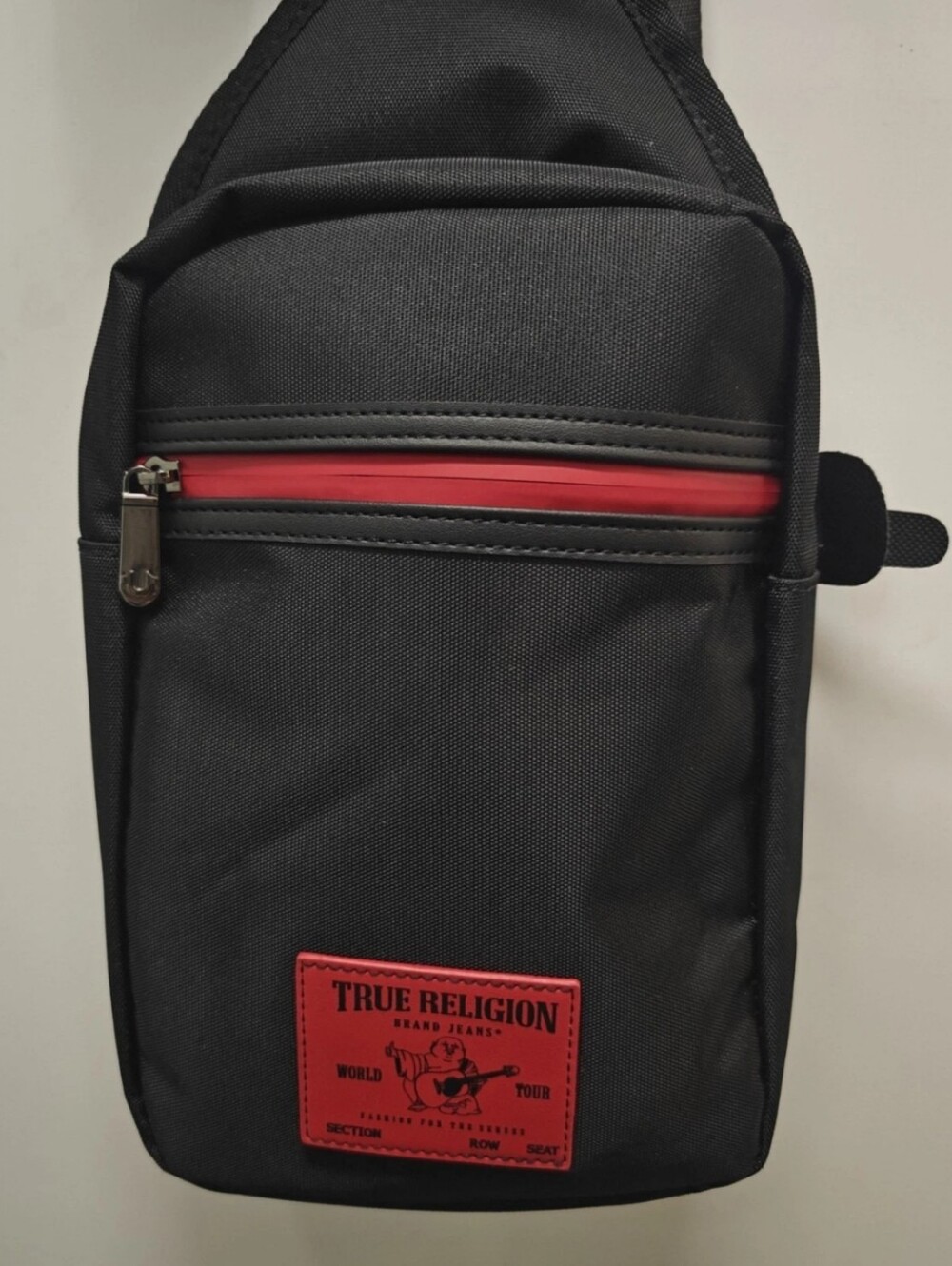 TRUE RELIGION Sling Bag Yeta 2.0 Ripstop BRAND-NEW Black /Red Color
